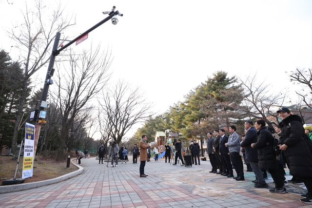 고양시, 비명·방향 인식 AI 비상벨 실증 제막식