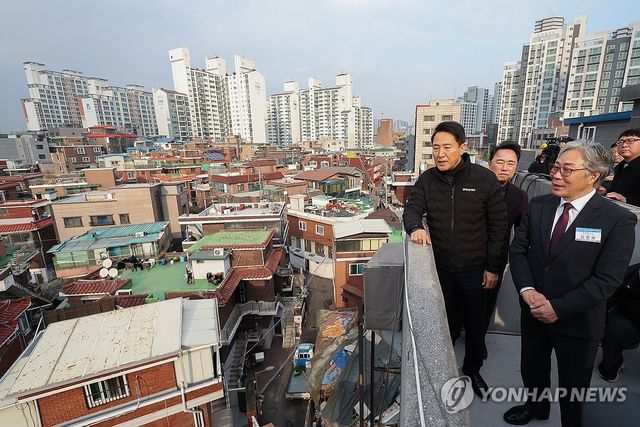 대림1구역 재개발 현장 찾은 오세훈 서울시장