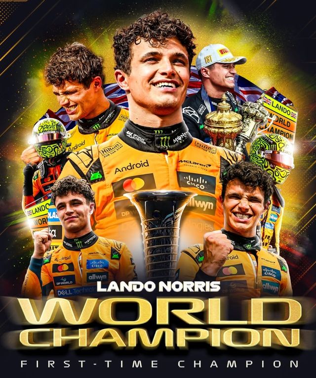 2025 F1 드라이버 챔피언 랜도 노리스