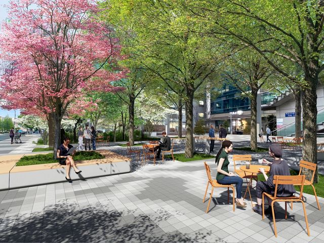 G밸리 가로숲과 공유정원 예상 이미지