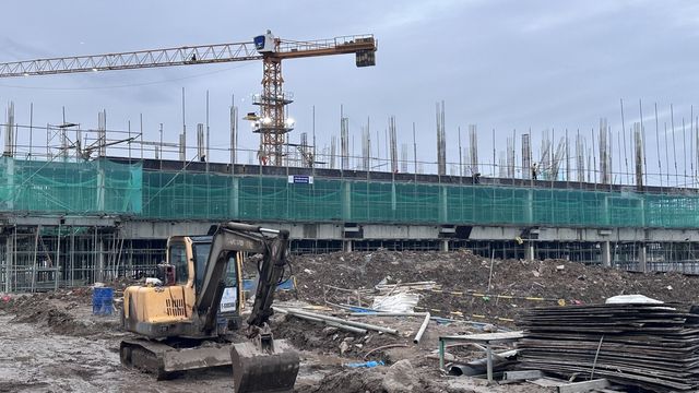 공사 중인 베트남 홍옌성 한국국제학교 부지