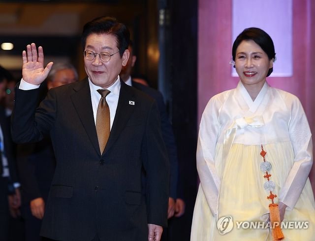 이재명 대통령과 김혜경 여사