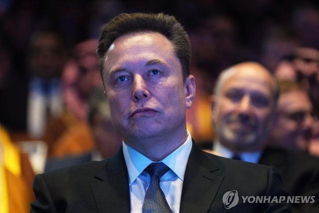 지난달 '사우디 투자포럼' 참석한 일론 머스크