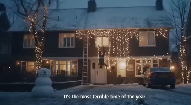 네덜란드 맥도날드가 제작한 AI 기반 크리스마스 광고의 한장면 