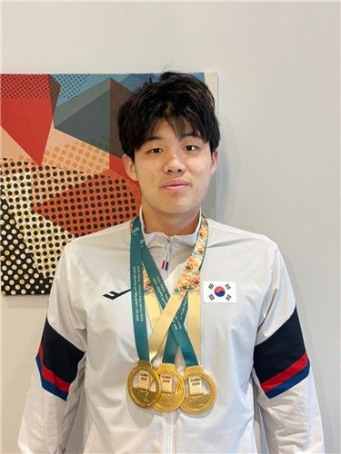 수영 김재훈, 아시안유스패러게임 3관왕