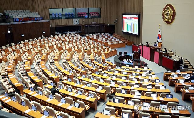 은행법 개정안 필리버스터 이어가는 국민의힘