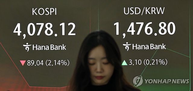 코스피ㆍ코스닥 하락 개장