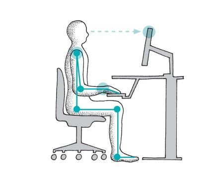 올바르게 앉는 자세