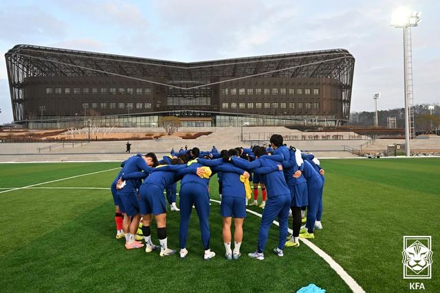 소집훈련 시작하는 U-23 축구대표팀.