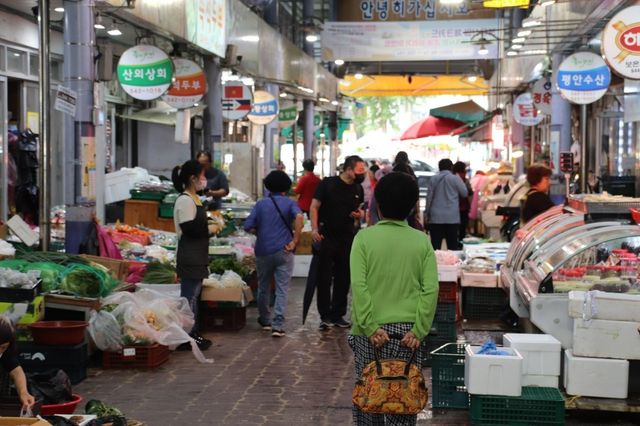 보은 전통시장 전경