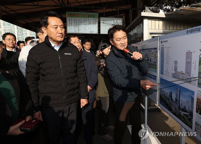 동서울터미널 방문한 오세훈 서울시장