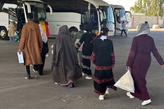 가자지구 떠나는 주민