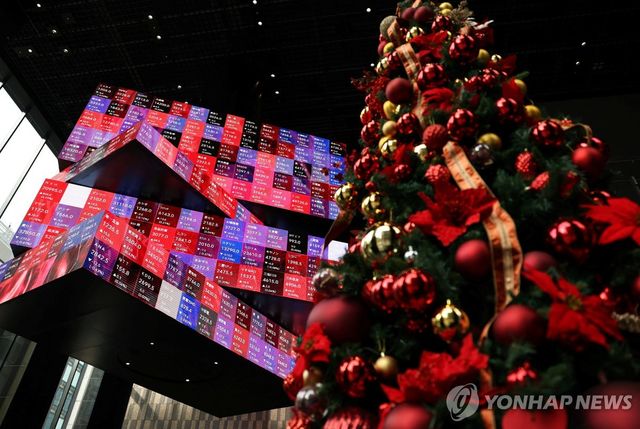 일본 닛케이지수 현황판