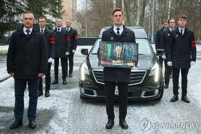 6일 모스크바에서 열린 알렉산드르 마체고라 주북한러시아대사 영결식