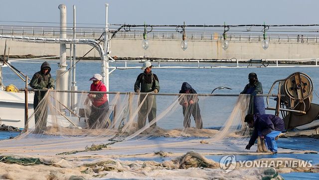 도루묵과 양미리 조업 준비