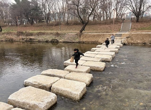 성남물빛정원~무지개마을 잇는 탄천 징검다리