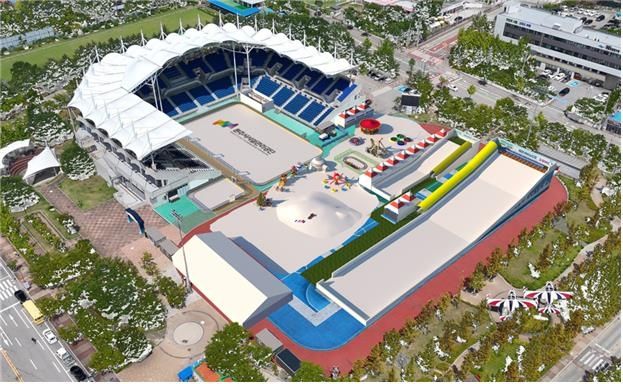 아이스링크장 눈썰매장 조감도