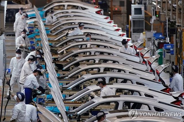 중국 우한의 한 자동차 공장