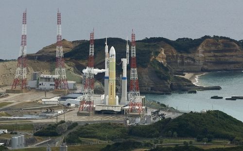 측량위성을 탑재한 채 발사가 중단된 일본 대형 로켓 H3 8호기