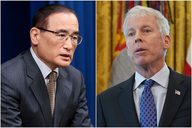 위성락 국가안보실장(왼쪽)과 크리스 라이트 미 에너지부 장관