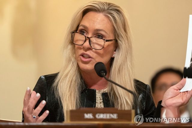 [AP=연합뉴스] 마저리 테일러 그린 연방 하원의원(공화·조지아)