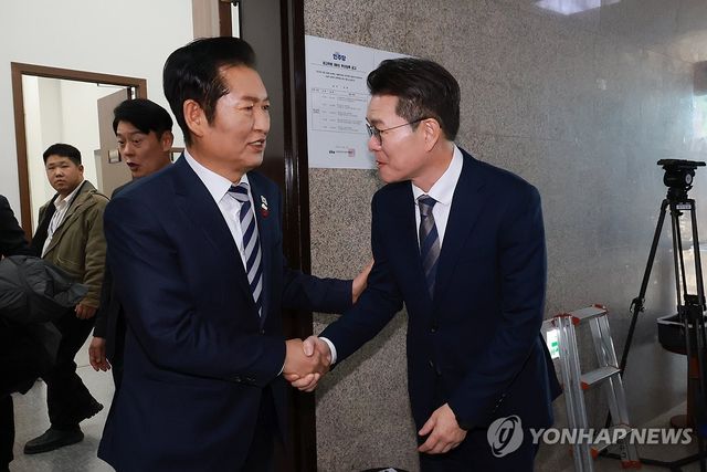 정청래 대표 만난 정원오 성동구청장