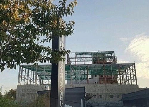 공사중지 명령 당시 골조만 완성된 고형연료 소각장