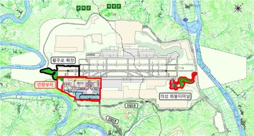 TK신공항 활주로 및 터미널 부지 계획