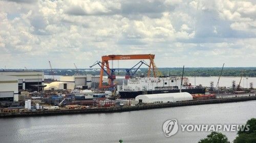 미국 필라델피아의 한화 필리조선소 전경