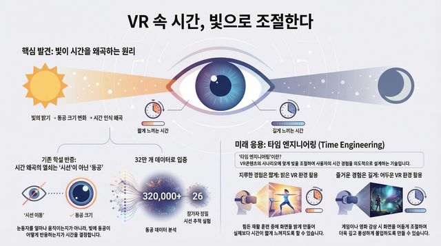 VR 속 시간 왜곡의 원리와 '타임 엔지니어링' 개념도