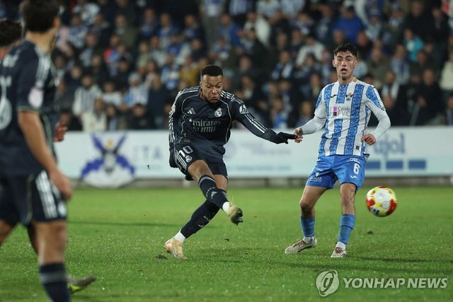 음바페의 2025년 58호 골 장면