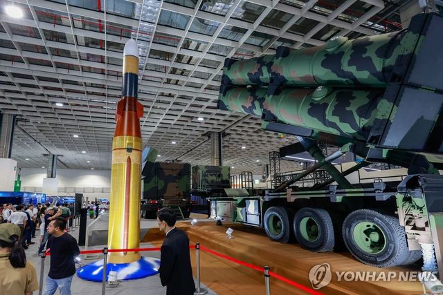 대만 타이베이에서 열린 방위기술 전시회 