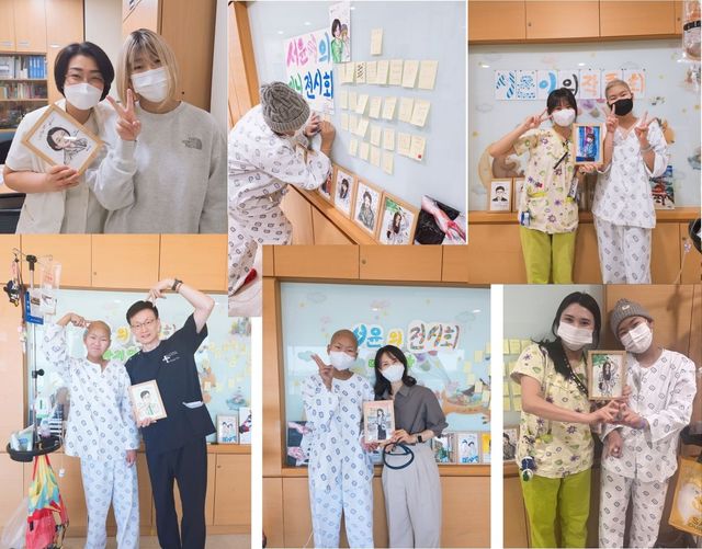 백혈병 이겨내고 미술공방 연 정서윤 양과 의료진