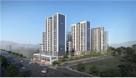 중화우성타운 재건축 조감도