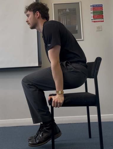 의자 푸시업(push-up) 실험 