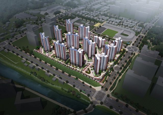 이천중리지구B3블록금성백조예미지 조감도