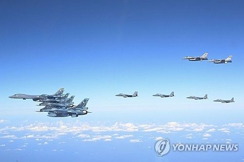 한미일 공중훈련 실시