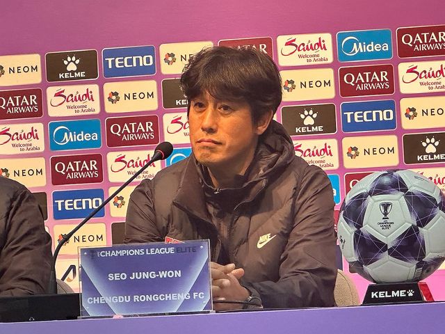 ACLE서 FC서울과 경기 앞둔 청두 서정원 감독