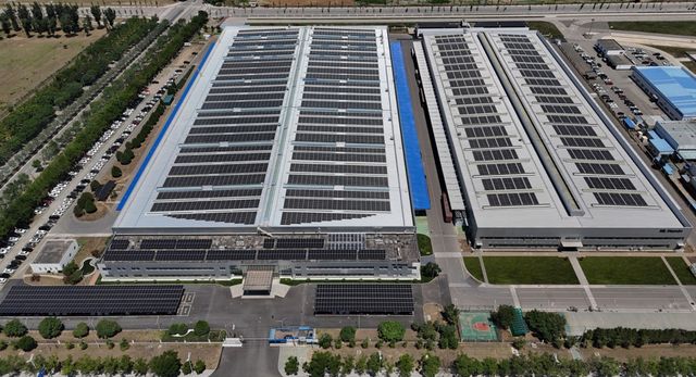HL만도 중국 베이징 공장에 설치된 태양광 발전 설비