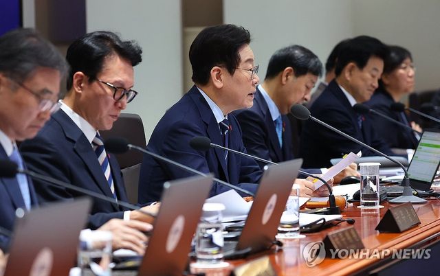 이재명 대통령, 국무회의 발언