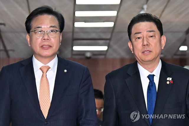 우원식 국회의장과 회동 마친 여야 원내대표