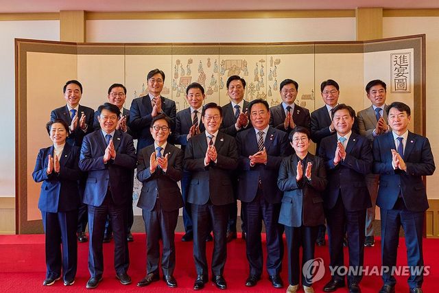 이재명 대통령, 민주당 대전,충남 국회의원 오찬 간담회