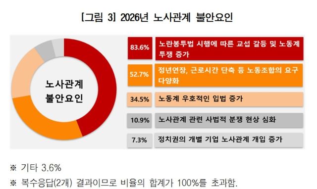 2026년 노사관계 불안요인 
