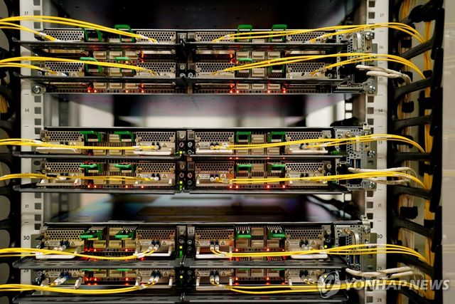 미 위스콘신주의 마이크로소프트 데이터센터 서버