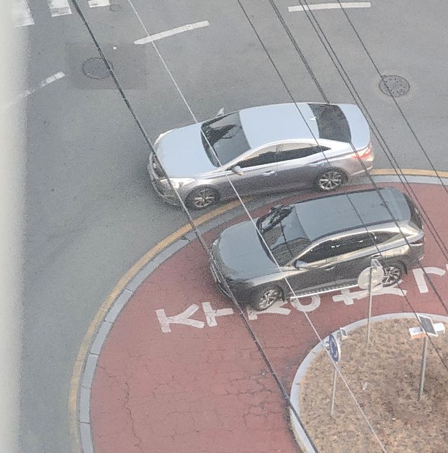 회전교차로 내 불법 주정차