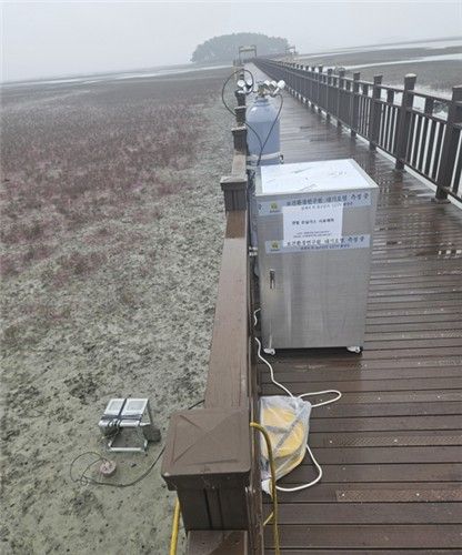 온실가스 측정 모습