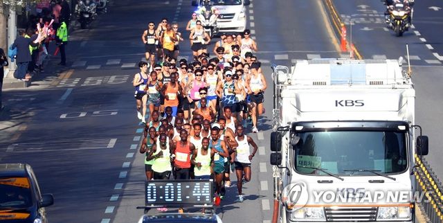 대구서 '질주하는 선수들'