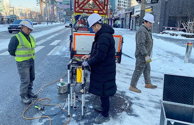 남양주 시내 도로 지표투과레이더 탐사