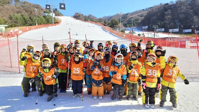 홍천 대곡초 어린이 스키 교육