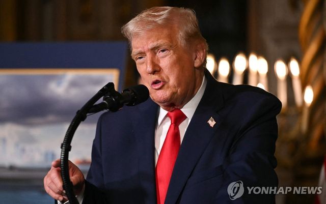 발언하는 트럼프 미국 대통령